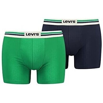 Sous-vêtements Homme Boxers Levi's LOT DE 2 BOXERS  - GREEN/NAVY - L Multicolore