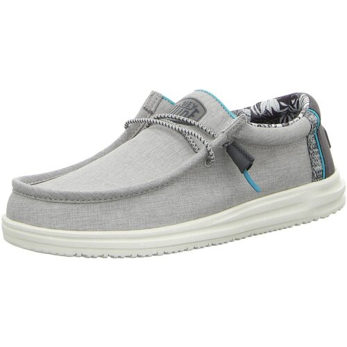 Chaussures Homme Mocassins Hey Dude Shoes white Gris