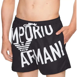 Vêtements Homme Maillots / Shorts de bain Emporio Armani original eagle Noir