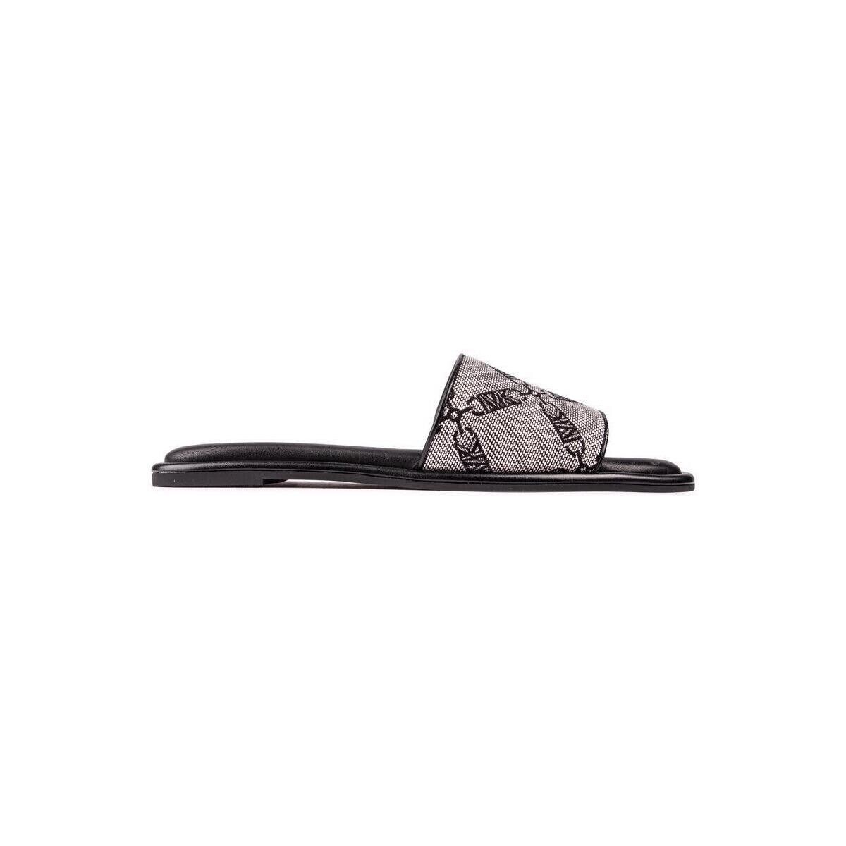 Chaussures Femme Claquettes MICHAEL Michael Kors Hayworth Slide Diapositives Noir