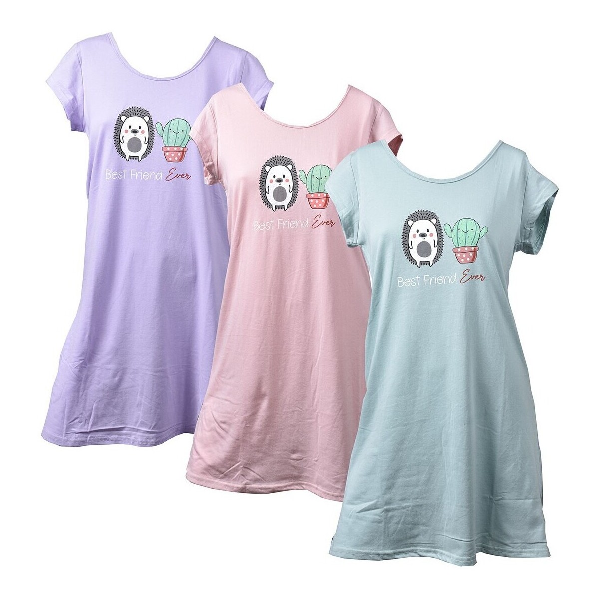Vêtements Femme Pyjamas / Chemises de nuit Ozabi LITTLE UNICORNE LINE C03 Pack de 3 Multicolore