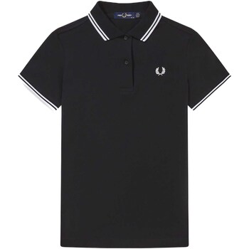 Vêtements Femme T-shirts & Polos Fred Perry Fp Twin Tipped Fred Perry Shirt Noir
