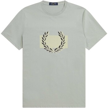 Fred Perry Fp Col Bloc Laurel Wreath T-Shirt Gris