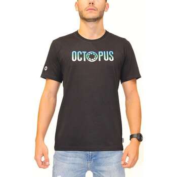 t-shirt octopus  embroidered logo tee 
