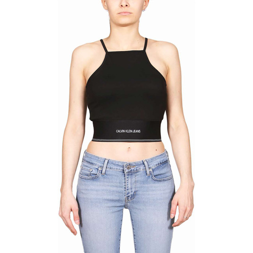 Vêtements Femme Débardeurs / T-shirts sans manche Calvin Klein Jeans Milano Square Neck S Noir