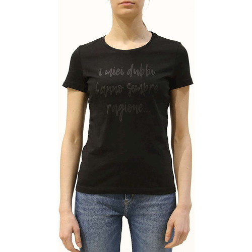 Vêtements Femme T-shirts & Polos Skills & Genes T-Shirt Donna Noir