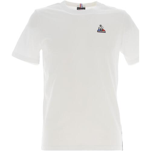 Vêtements T-shirts manches courtes Le Coq Sportif Tri tee ss n1 m Blanc