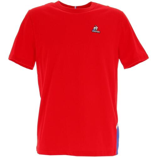 Vêtements T-shirts manches courtes Le Coq Sportif Tri tee ss n1 m rouge electro Rouge