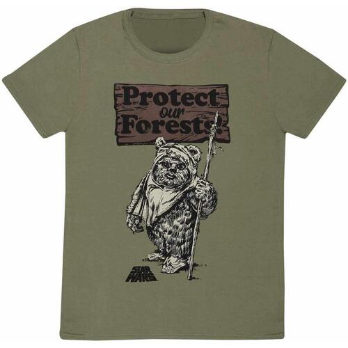 Vêtements T-shirts manches longues Disney Protect Our Forests Vert