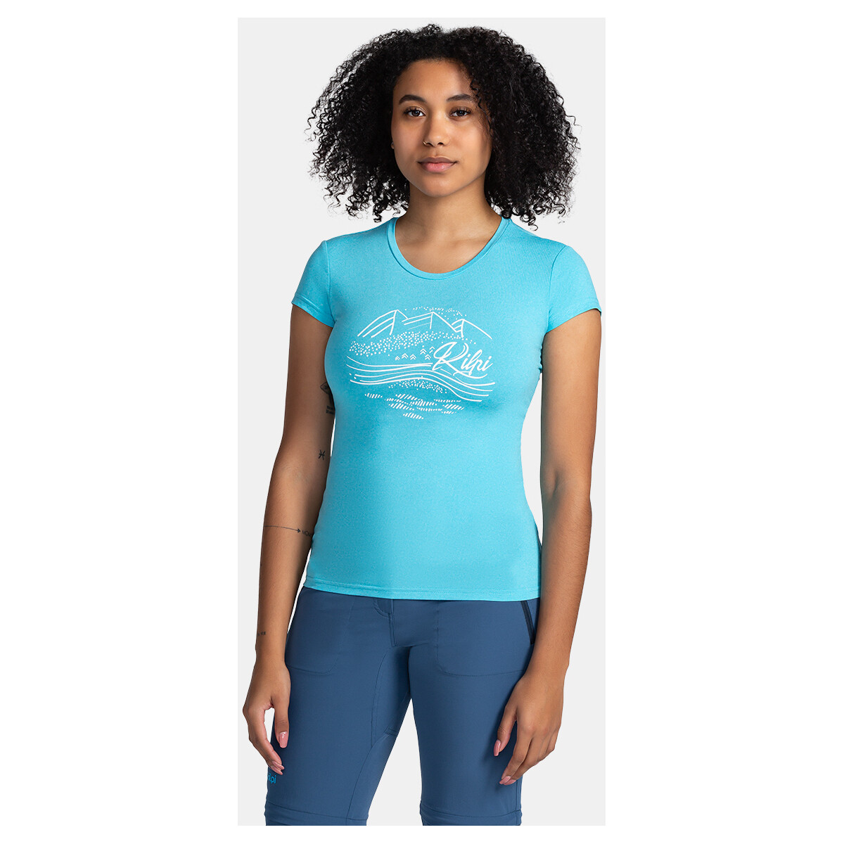 Vêtements T-shirts manches courtes Kilpi T-shirt fonctionnel pour femme  LISMAIN-W Bleu