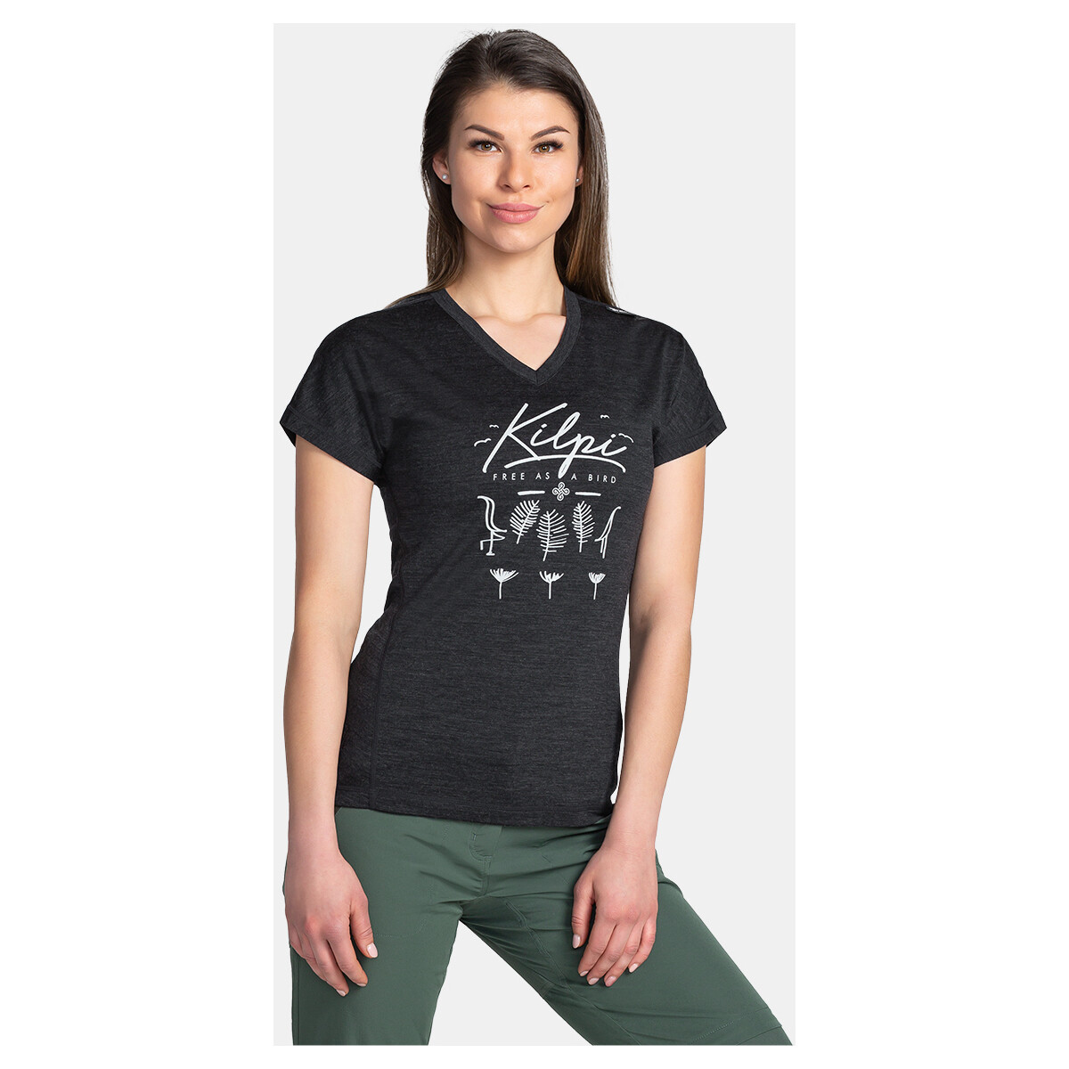 Vêtements T-shirts manches courtes Kilpi T-shirt fonctionnel pour femme  MERIN-W Gris