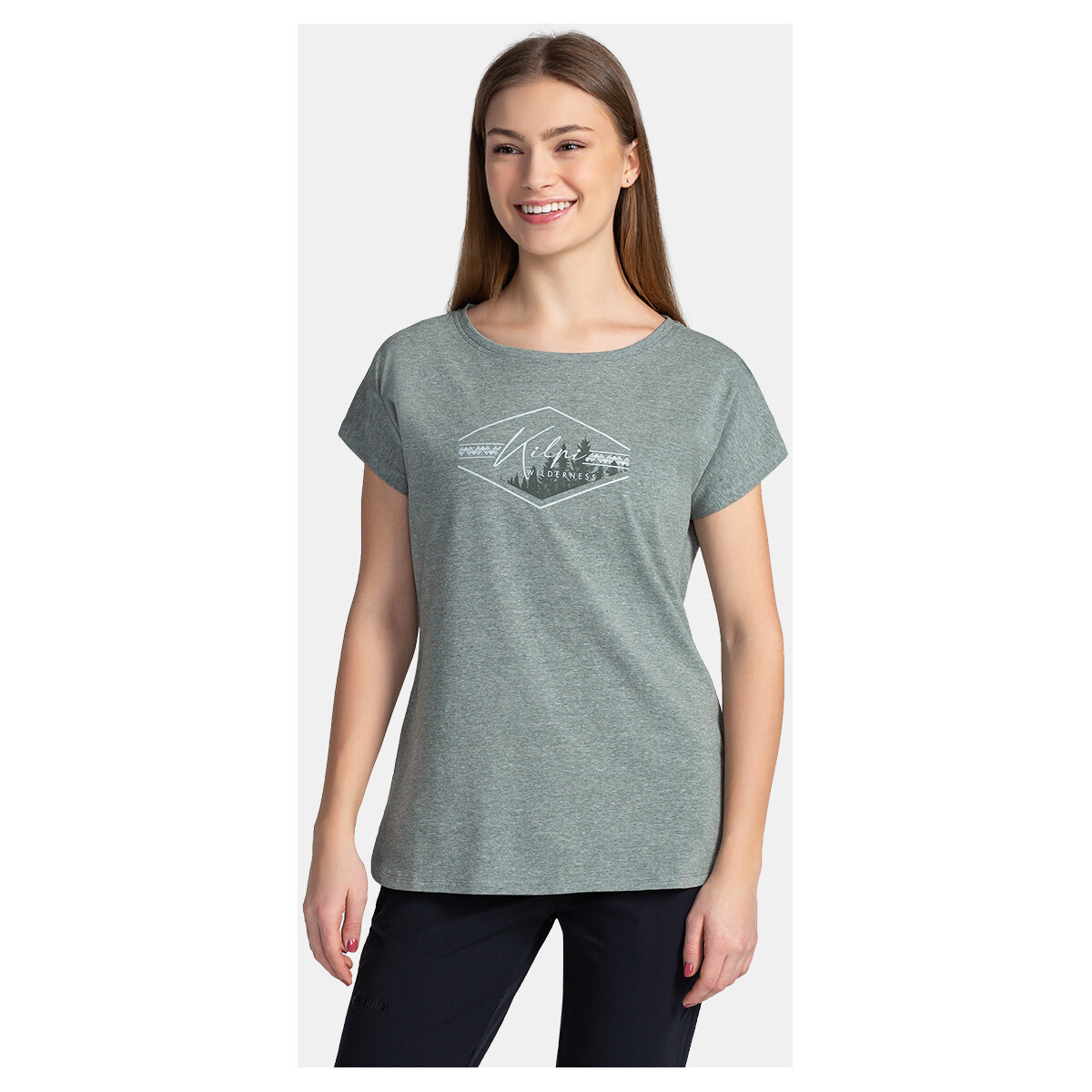 Vêtements T-shirts manches courtes Kilpi T-shirt en coton pour femme  NELLIM-W Vert