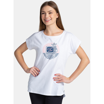 Vêtements T-shirts manches courtes Kilpi T-shirt en coton pour femme  NELLIM-W Blanc