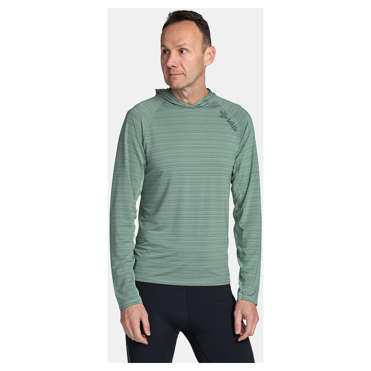 Vêtements T-shirts manches longues Kilpi Sweat de course pour hommes  AILEEN-M Vert