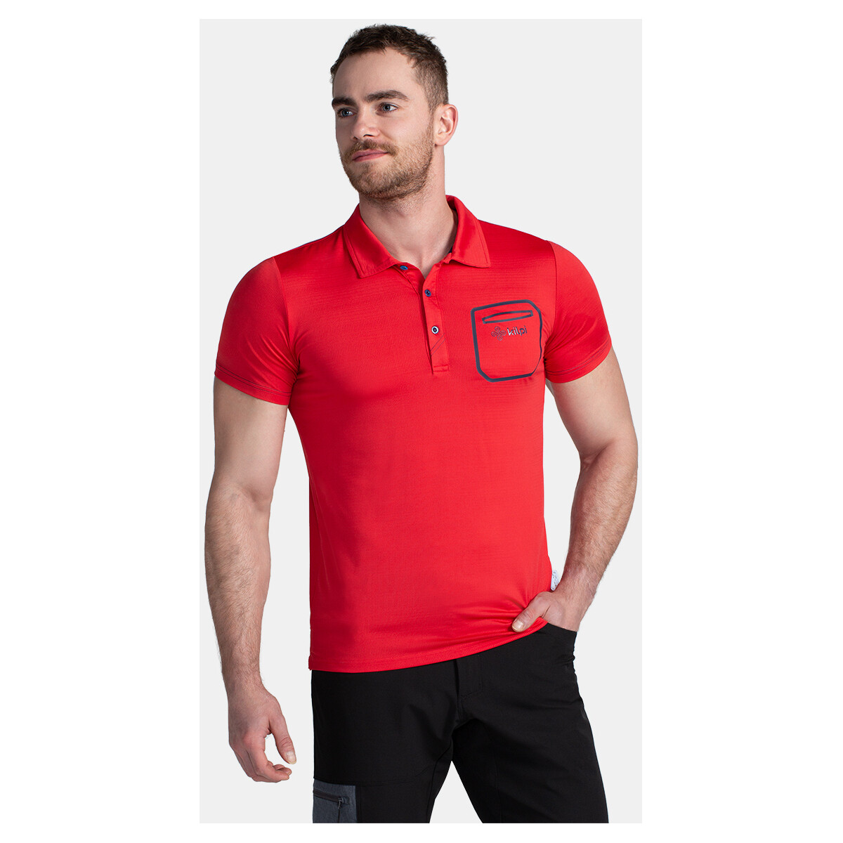 Vêtements T-shirts manches courtes Kilpi Polo fonctionnel pour homme  GIVRY-M Rouge
