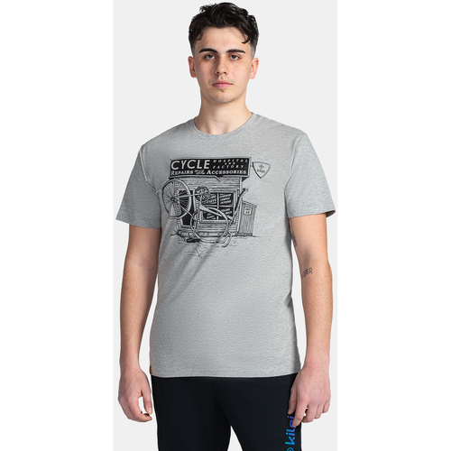 Vêtements solar blaze shoes Kilpi T-shirt en coton pour homme  PORTELA-M Gris