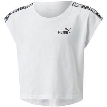 Vêtements Fille T-shirts manches courtes Casaco Puma 848381-02 Blanc