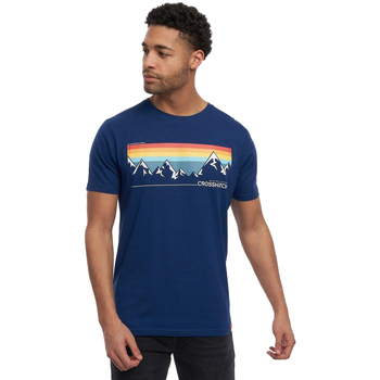Vêtements Homme T-shirts manches longues Crosshatch  Bleu