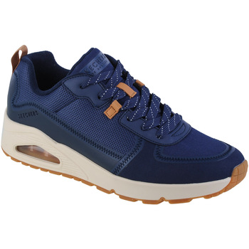 Chaussures Homme Baskets basses Sneakers Skechers Uno-Layover Bleu