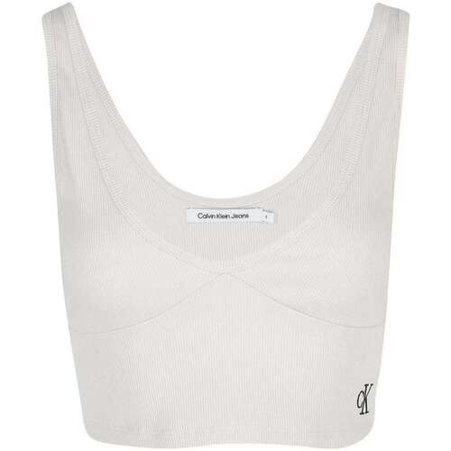 Vêtements Femme T-shirts manches courtes Calvin Klein Chrono 126373VTPE22 Beige