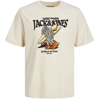 Vêtements Homme T-shirts manches courtes Jack & Jones 146816VTPE23 Beige
