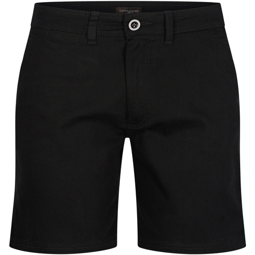 Vêtements Homme Shorts / Bermudas Cappuccino Italia Threadbare Hochgeschlossenes T-Shirt mit Reißverschlusskragen Noir