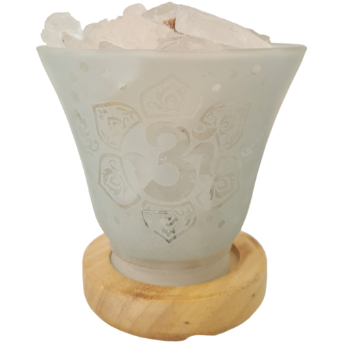Maison & Déco Lampes à poser Phoenix Import Lampe de Cristal de roche  12 cm -  Aum Blanc