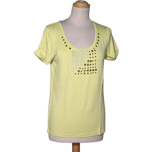 Vêtements Femme T-shirts Daicock & Polos 1.2.3 top manches courtes  38 - T2 - M Vert Vert