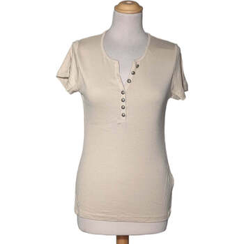 Vêtements Femme T-shirts & Polos Caroll top manches courtes  40 - T3 - L Beige Beige