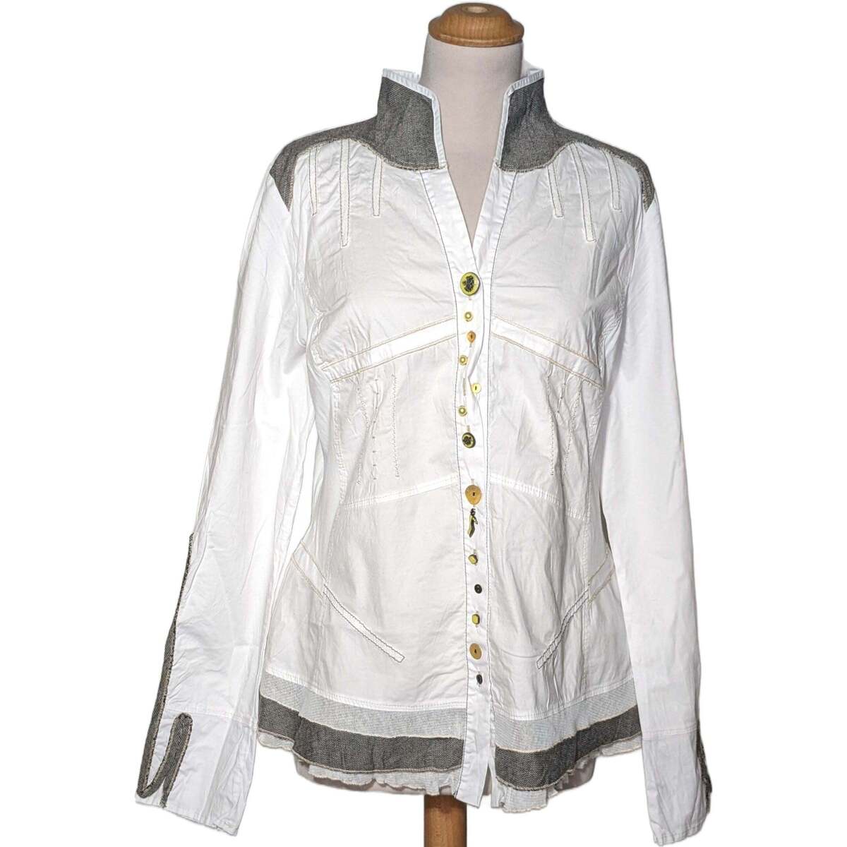 Vêtements Femme Chemises / Chemisiers Elisa Cavaletti chemise  40 - T3 - L Blanc Blanc