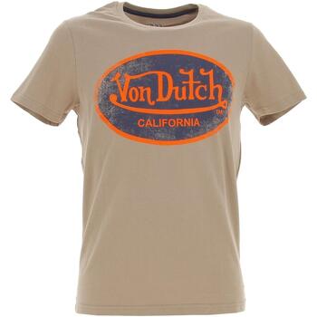 Vêtements Homme T-shirts manches courtes Von Dutch Tee shirt seduction aaron Beige