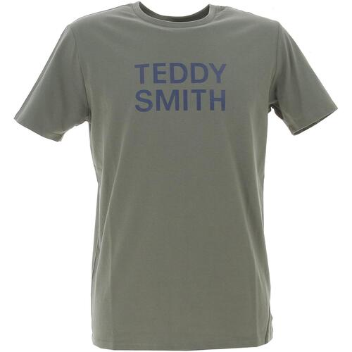 Vêtements Homme T-shirts manches courtes Teddy Smith Ticlass basic m Kaki
