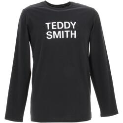 Vêtements Homme T-shirts manches longues Teddy Smith Ticlass basic m Noir