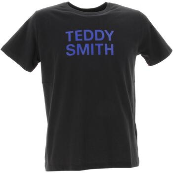 Vêtements Garçon T-shirts longsleeve manches courtes Teddy Smith Ticlass 3 mc jr Noir
