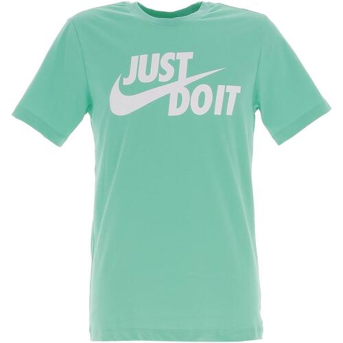 Vêtements Homme T-shirts Grey manches courtes Nike M nsw tee just do it swoosh Vert