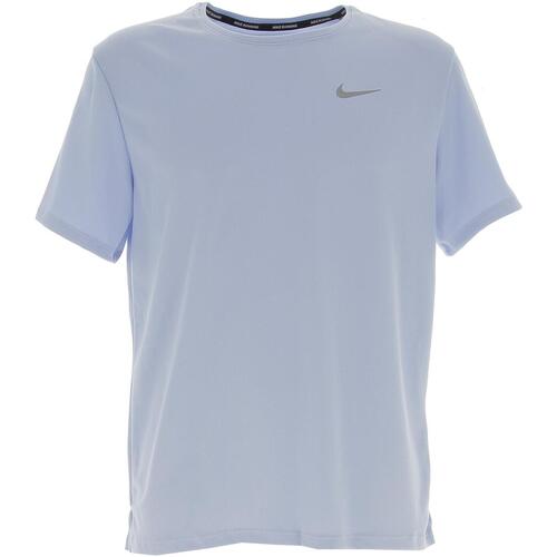 Vêtements Homme T-shirts manches courtes Nike leather M nk df uv miler ss Bleu