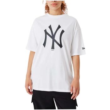 Vêtements T-shirts perforated manches courtes New-Era  Blanc
