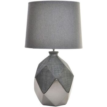 Maison & Déco Lampes à poser Item International Lampe Dolomite arrondie argentée 60 cm Gris