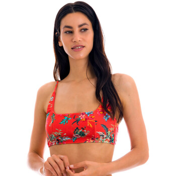 Vêtements Femme Maillots de bain séparables Type de talon Sunsation Wildflowers UPF 50+ Rouge