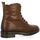 Chaussures Femme Boots Exit Rangers cuir Marron