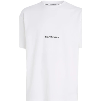 Vêtements Homme T-shirts manches courtes Calvin Klein Jeans Relaxed Blanc