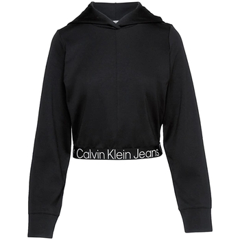 Vêtements Femme Sweats Calvin Klein Jeans Distressed Jersey Milano Noir