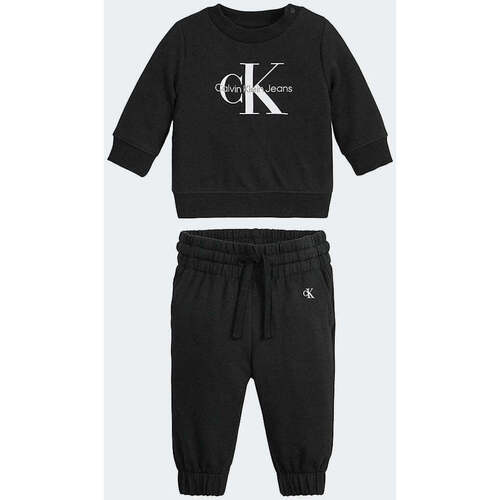 Vêtements Garçon Ensembles de survêtement Calvin Klein waist JEANS  Noir