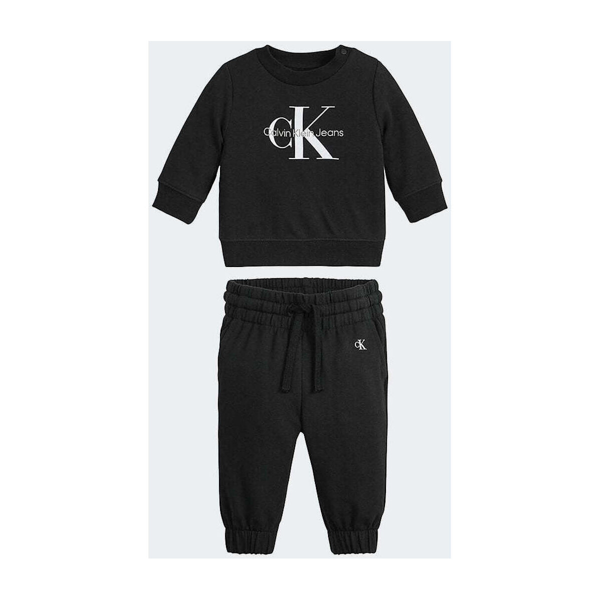 Vêtements Garçon Ensembles de survêtement Calvin Klein Jeans  Noir