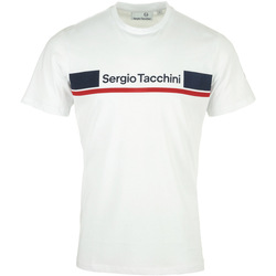 Vêtements Homme T-shirts manches courtes Sergio Tacchini Jared T fringe-detail Shirt Blanc
