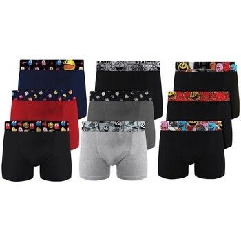 Sous-vêtements Homme Boxers No Publik PACMAN Pack de 6 Surprise en coton Multicolore