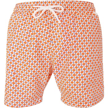 Vêtements Homme Maillots / Shorts de bain Votre nom doit contenir un minimum de 2 caractères Montauk 495 Dots - Maillot Short de bain homme Orange