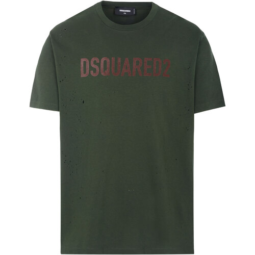 Vêtements Homme T-shirts New manches courtes Dsquared t-shirt Vert