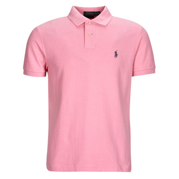 Vêtements Homme Polos manches courtes Polo Ralph Lauren POLO COUPE DROITE EN COTON BASIC MESH Rose / Course Pink