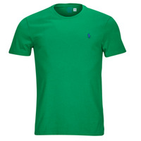 Vêtements Homme T-shirts manches courtes Polo Ralph Lauren T-SHIRT AJUSTE EN COTON Vert / Billiard